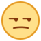 Unamused Face emoji on HTC